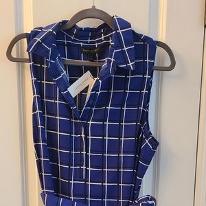 Banana Republic Sleeveless Womens Dress Tie belt NWT knee length Size 14